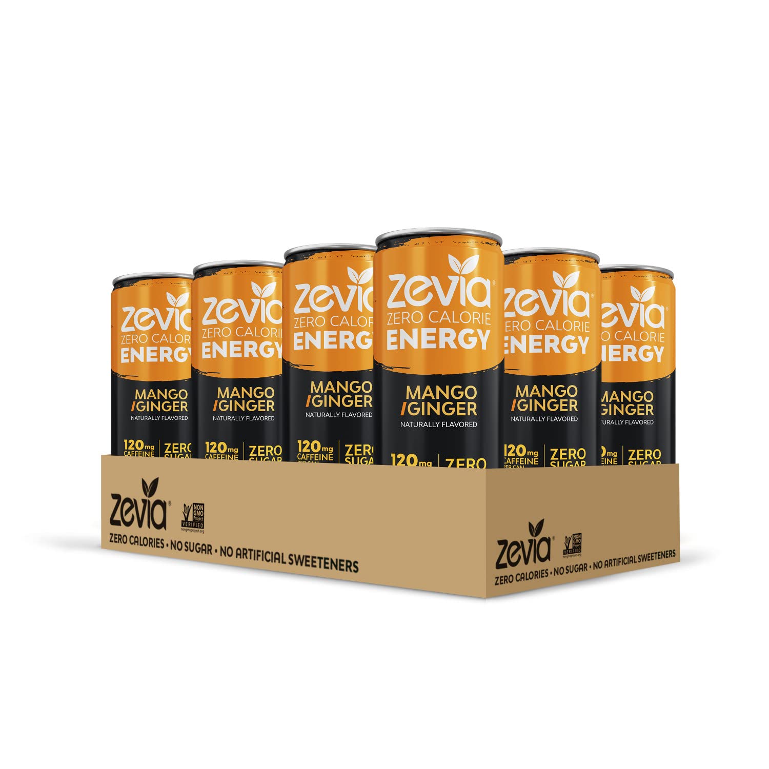 Zevia Zero Calorie Energy Drink， 6-Flavor Essential Variety Pack， All Flavors， 12 Ounce(Pack of 12) - Image 6
